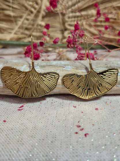 Boucles d'oreilles  Ginkgo