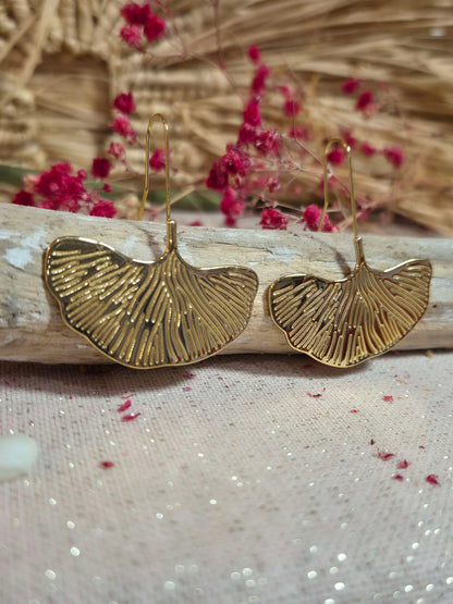 Boucles d'oreilles  Ginkgo